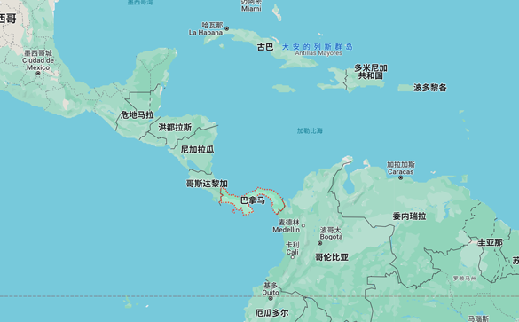 中美洲过境进口数据